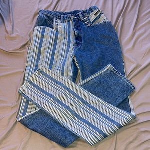 Western Ethics retro pinstripe jeans